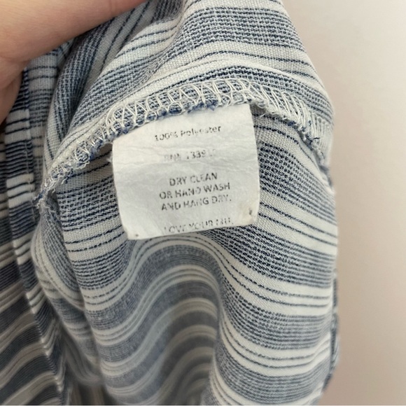 Show Me Your Mumu Melissa Blue and White Striped Bow Front Romper Size Small - Picture 6 of 6